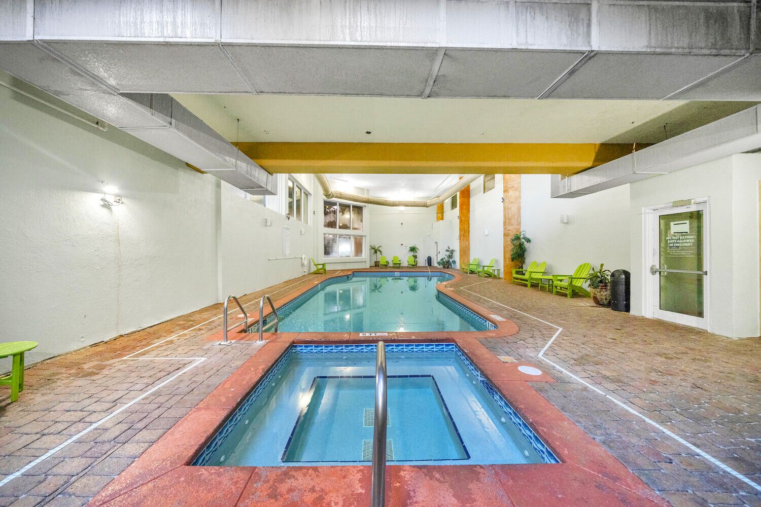 Indoor pool, a heated pool