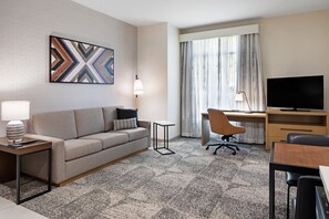 Suite, 1 Bedroom | Living area | 32-inch flat-screen TV with cable channels, TV, heated floors - Residence Inn by Marriott Chatsworth (Chatsworth)