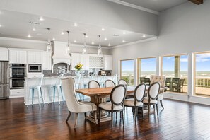 Dining - OCEAN ONE - EXQUISITE beachfront home with fabulous views, sleeping 16! (Crystal Beach)