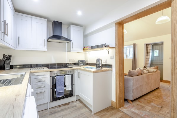 Fridge, oven, dishwasher, toaster