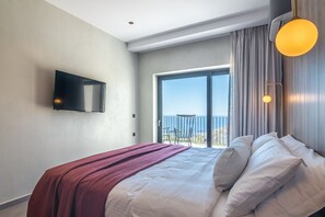 In-room safe, iron/ironing board, free WiFi, bed sheets - Metatulia 1 villa,sea views,pool,Souda,Plakias (Plakias)