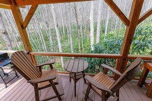 Property grounds - Peaceful Mountain Cabin Nestled on 3.5 Acres - Multi-Tier Deck, Creek Access! (Clyde)