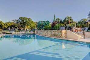 Una piscina riscaldata