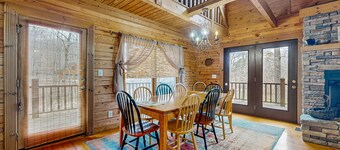 Dog-friendly lake home with private floating dock - jetted tub, firepit, & decks
