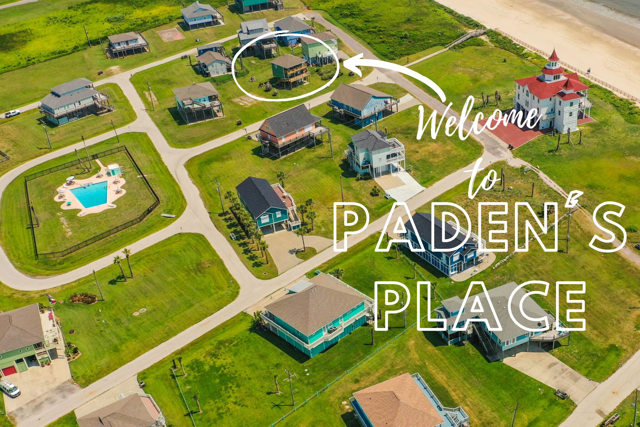 Paden's Place, Gulfview, steps to the sand