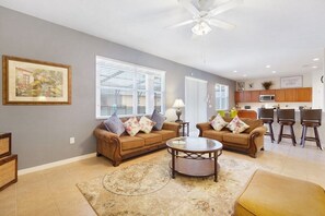 Flat-screen TV, foosball