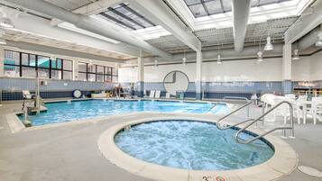 Indoor pool, a heated pool