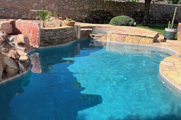 A heated pool