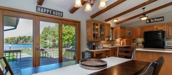 Lake Arrowhead lakefront, 4 bedroom, game room, pontoon available to rent!