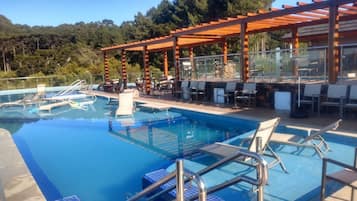 Indoor pool, outdoor pool