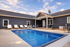 A heated pool
