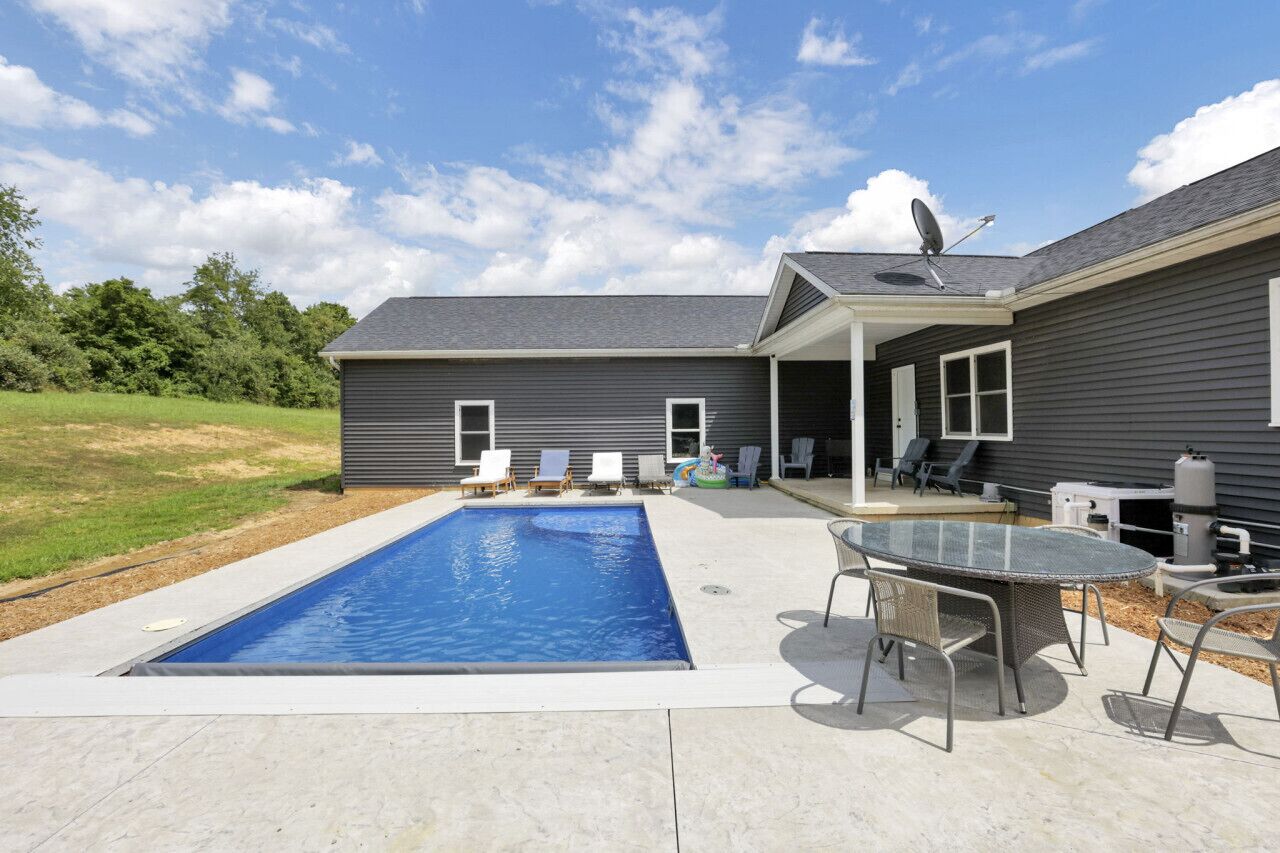 Una piscina riscaldata