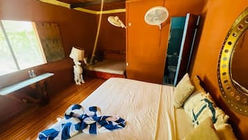 Cabaña Premium, 1 habitación, en el área del patio | Ropa de cama