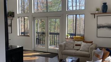 Smart TV, fireplace, video games