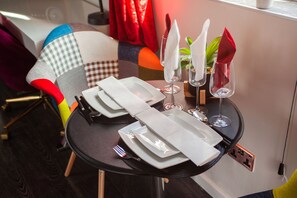 Leilighet | Eget kjøkken | Kjøleskap, mikrobølgeovn, vannkoker og brødrister