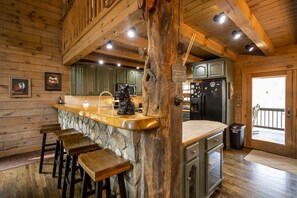 Interior - Authentic Log Cabin in Convenient Location (Banner Elk)
