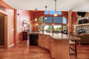 Interior - 3-story home with private hot tub, wood fireplace, gas grill, and washer/dryer (Sturgis)