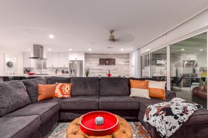 Smart TV, video games, foosball, table tennis