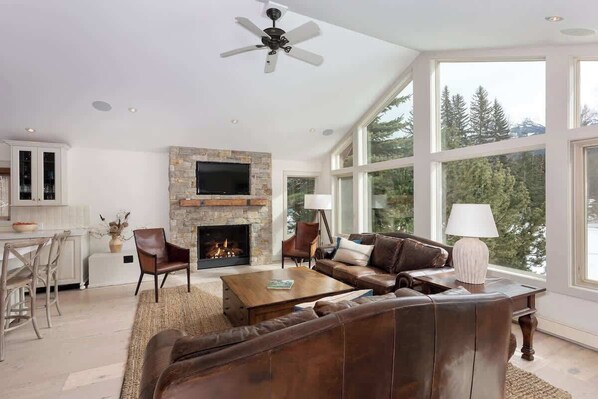 Smart TV, fireplace, offices