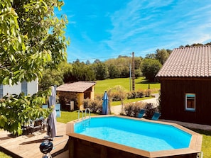 Outdoor pool, a heated pool - Holiday Home with Aircon and Private Heated Pool - 40 Minutes from Bergerac (Capdrot)