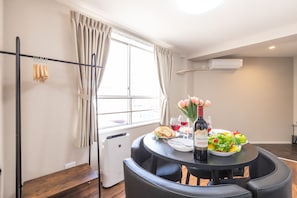1 bedroom, blackout curtains, iron/ironing board, free WiFi