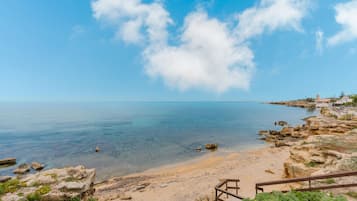 Vlak bij het strand