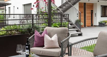 Appartement 'Nature Duplex Zaun - Fluss' avec vue sur la montagne, terrasses et Wi-Fi