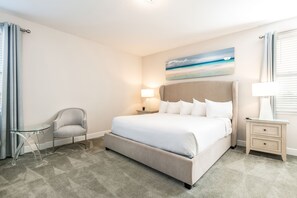 6 chambres, coffre-fort, fer et planche à repasser