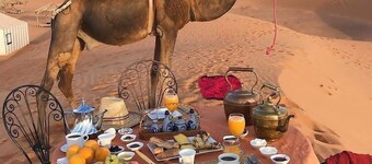 Our hotel is quiet and out of the center of Merzouga 4 km and closer welcome?