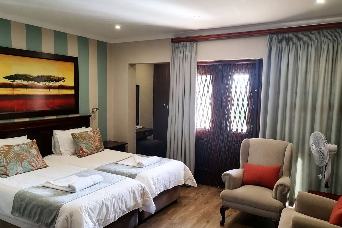 Twin Bed Studio with Patio