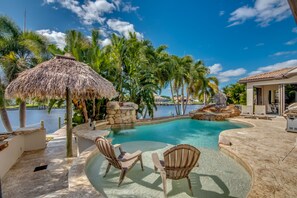 屋外プール、温水プール