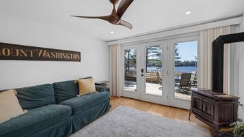 Smart TV, fireplace, video games, foosball