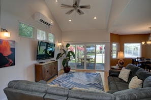 Ferienhaus, 3 Schlafzimmer | Wohnbereich | Smart-TV, Kamin, Arbeitsbereiche