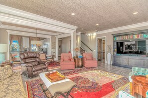 TV - Oceanfront luxury home with private pool and stunning views (Garden City Beach)