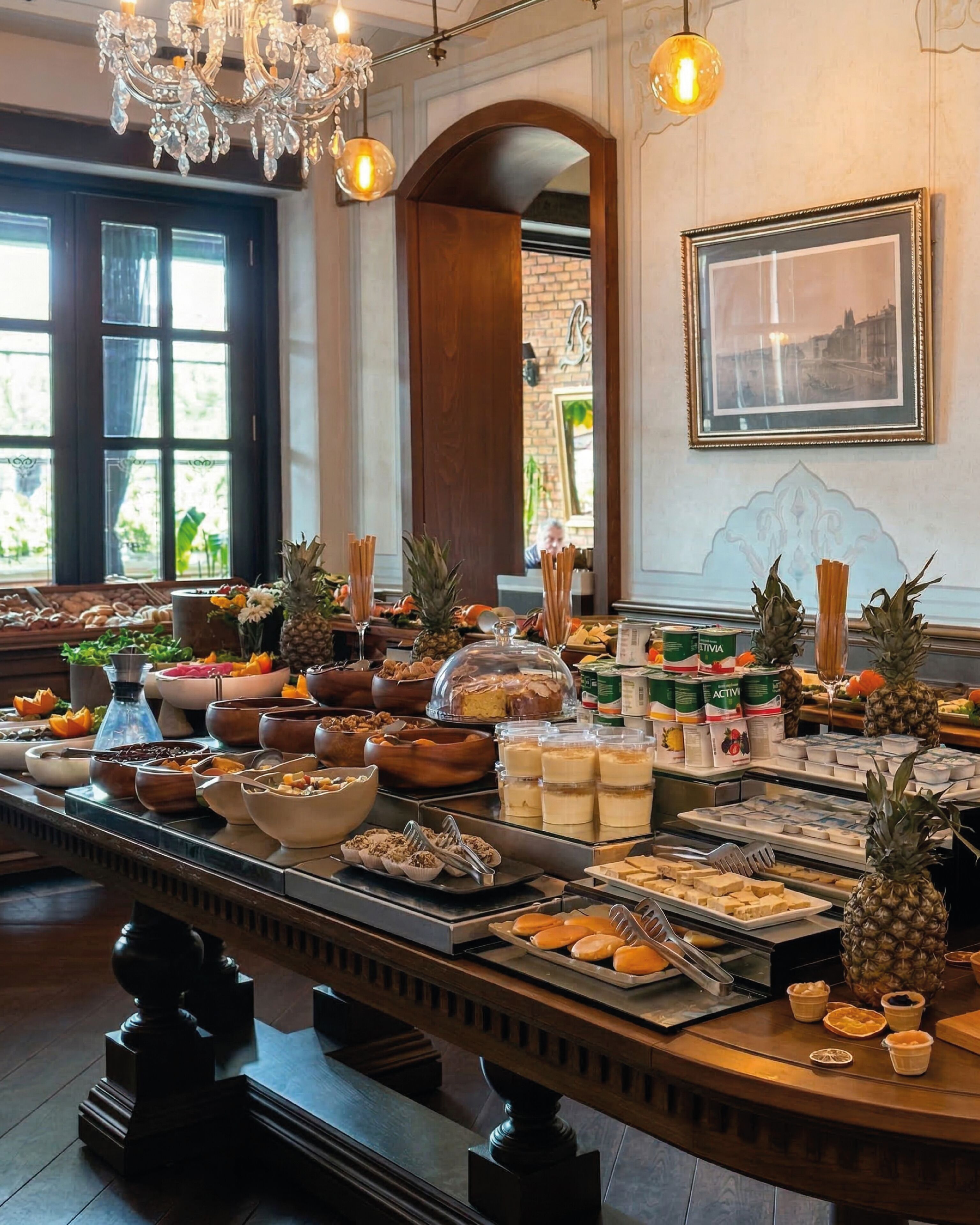 Frokostbuffé er inkludert hver dag