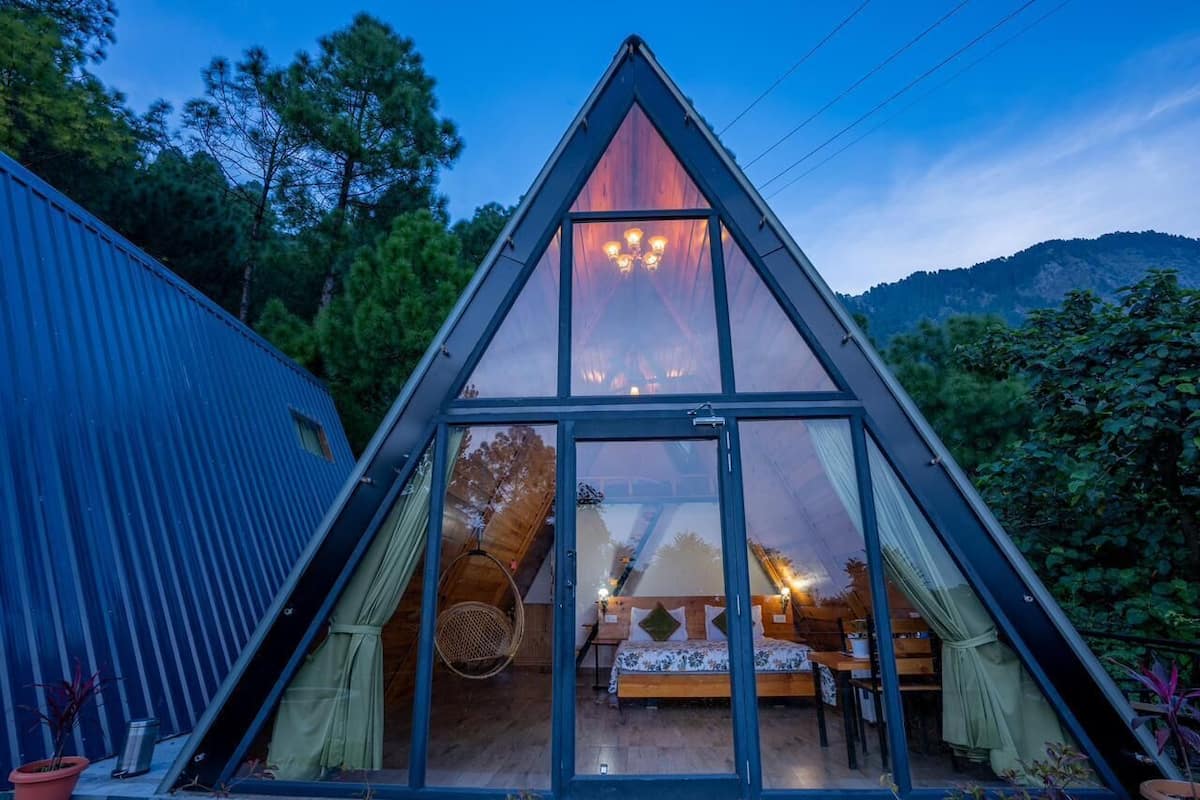 A Frame Premium Wooden Cottage | Egyptian cotton sheets, premium bedding, individually decorated