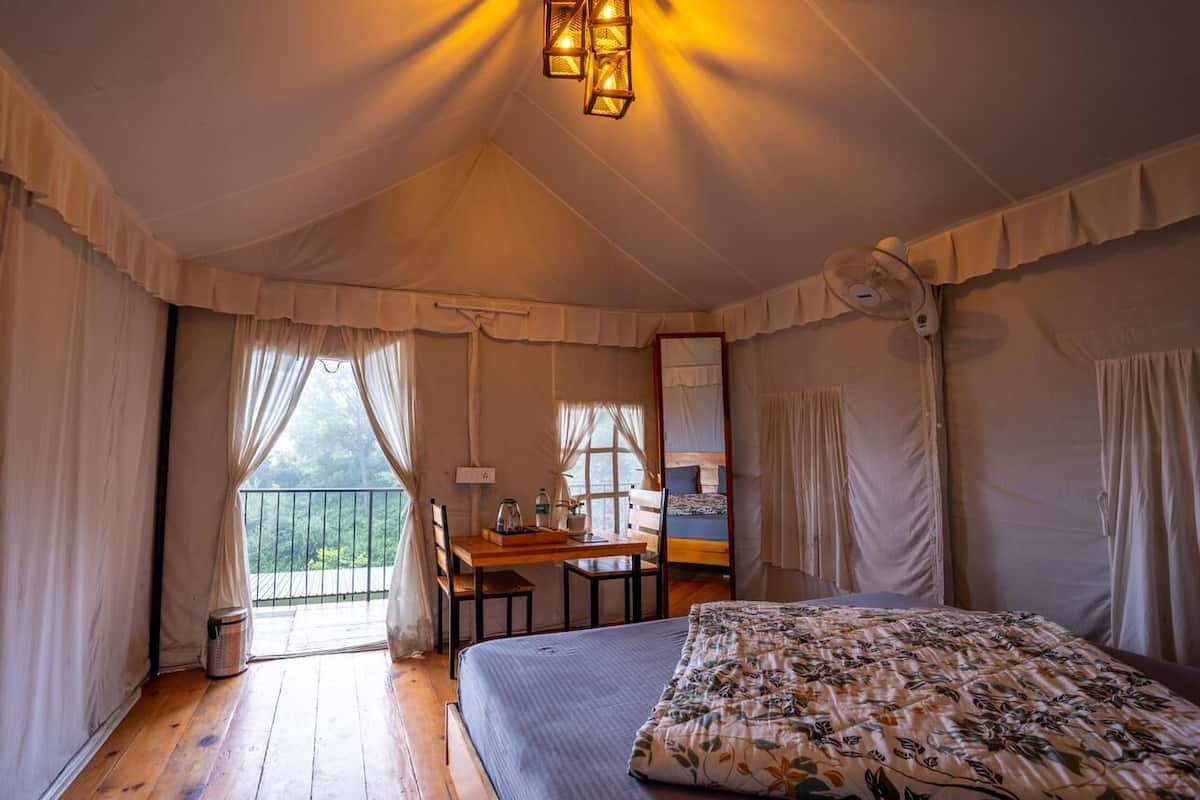 Luxury Tent | Egyptian cotton sheets, premium bedding, individually decorated