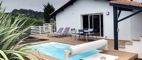 A heated pool