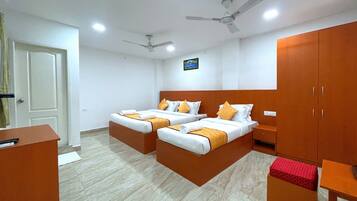 Hypo-allergenic bedding, in-room safe, individually decorated