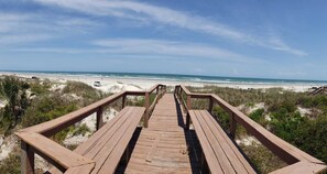 On the beach, beach towels