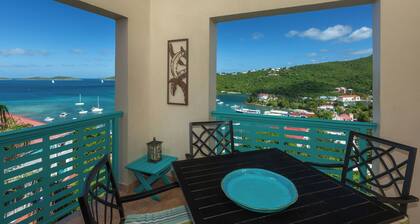 Gorgeous ocean view penthouse/No shared walls/Quick walk to Cruz Bay/Pool!!
