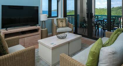 Gorgeous ocean view penthouse/No shared walls/Quick walk to Cruz Bay/Pool!!