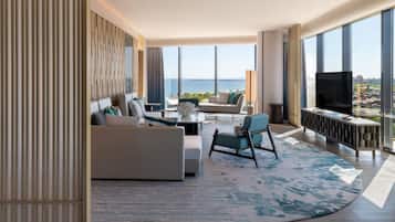 Deluxe Suite, 1 King Bed, Balcony (View) | Premium bedding, down comforters, minibar, in-room safe