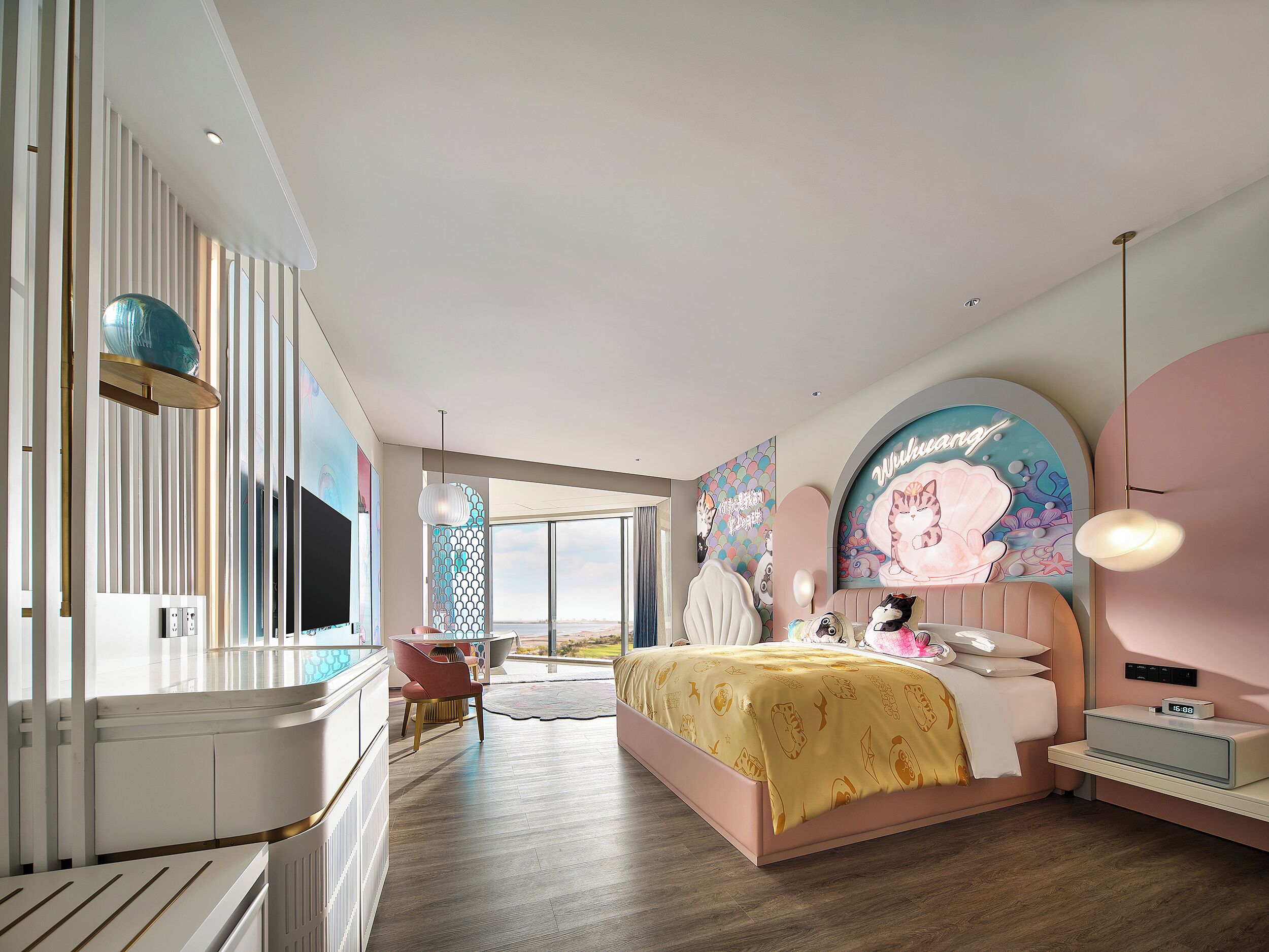 Literie de qualité supérieure, couette en duvet d'oie, minibar