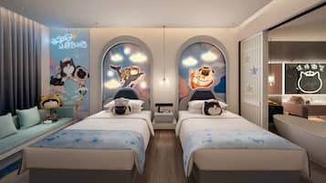 Room, 2 Double Beds, Non Smoking, Ocean View (Balcony) | 1 bedroom, premium bedding, down comforters, minibar