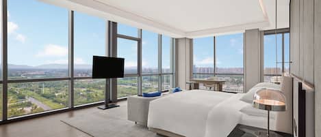 Suite Premium, 1 letto king | Biancheria da letto di alta qualità, copriletto in piuma
