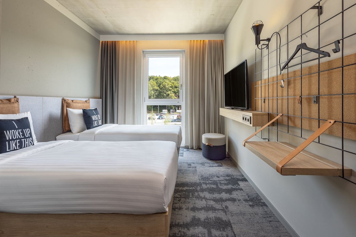 Room, 2 Twin Beds, City View | Desk, laptop workspace, blackout drapes, soundproofing