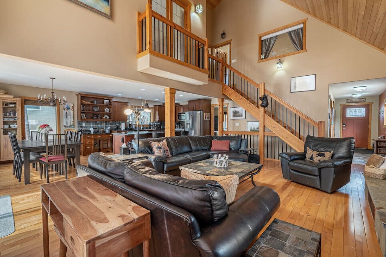 Smart TV, fireplace, video games, DVD player