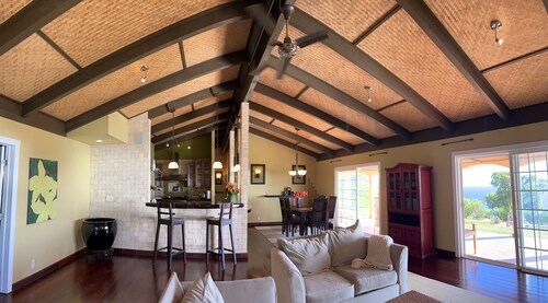 6.5 acres Oceanfront Estate with180-degree views of the deep blue Pacific Ocean!