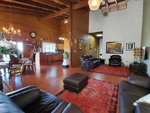 TV connectée, cheminée, lecteur de DVD